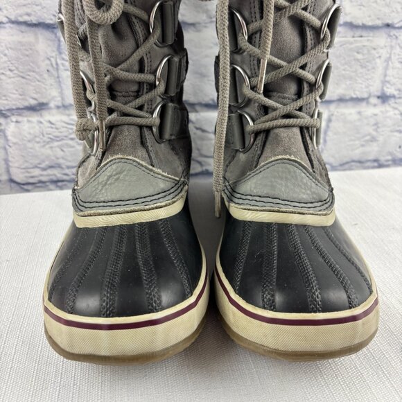 Sorel Women's 8.5 Joan of Arctic Grey Insulated Waterproof Winter Snow Boots - Picture 7 of 14